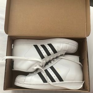 Adidas high top Superstars